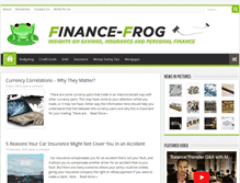 Tablet Screenshot of finance-frog.com